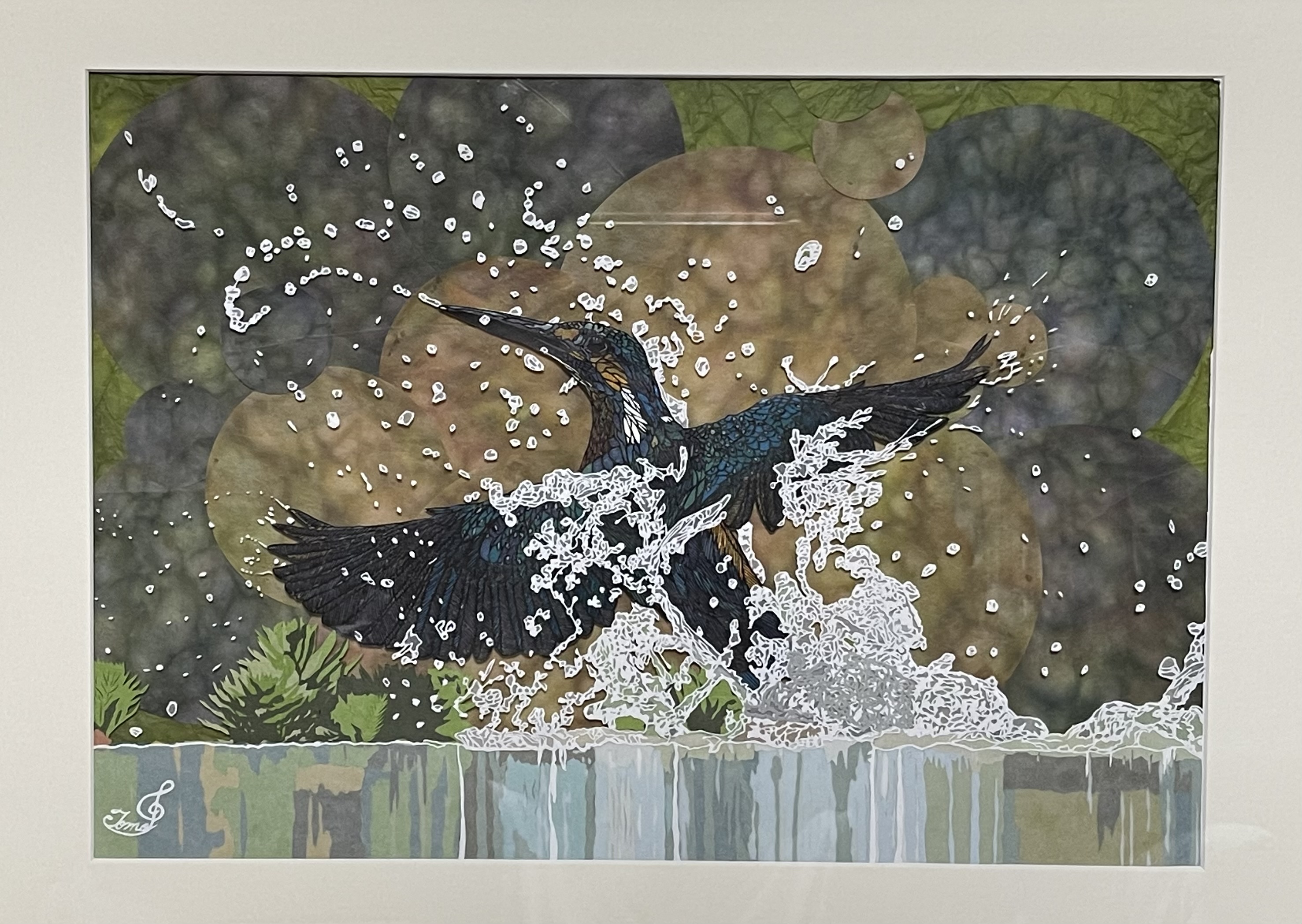清流に羽ばたく